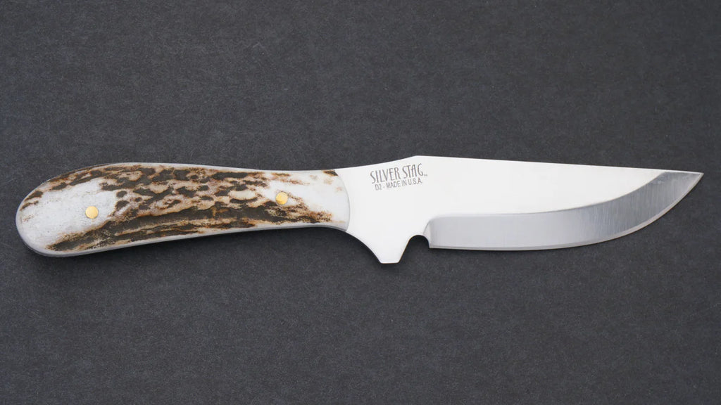 Silver Stag Elk Skinner Knife w/Sheath | Cornell's Country Store