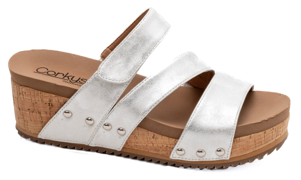 Corkys Voyage Sandals - Silver | Cornell's Country Store