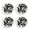 Bold Floral Melamine Appetizer Plates Set