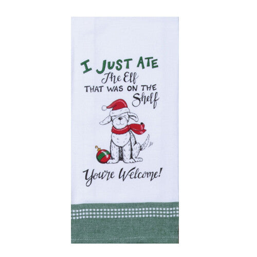 I Just Ate The Elf Tea Towel | Cornell's Country Store