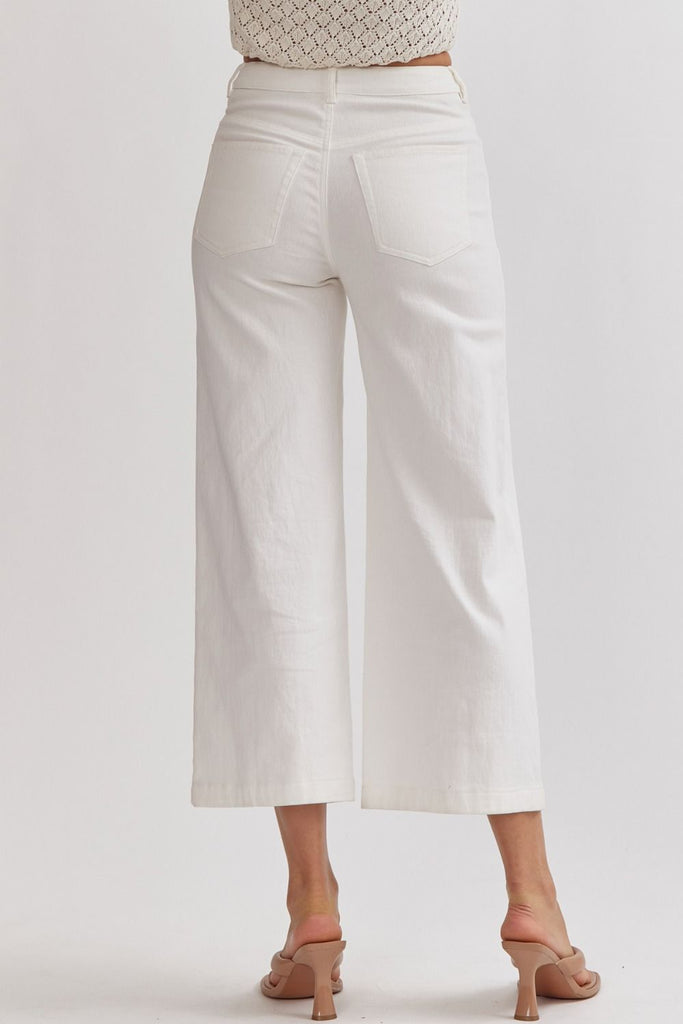 Cropped White Pants | Cornell's Country Store