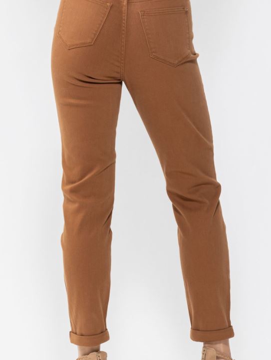 Judy Blue High Waist Slim Fit Brown Jeans | Cornell's Country Store