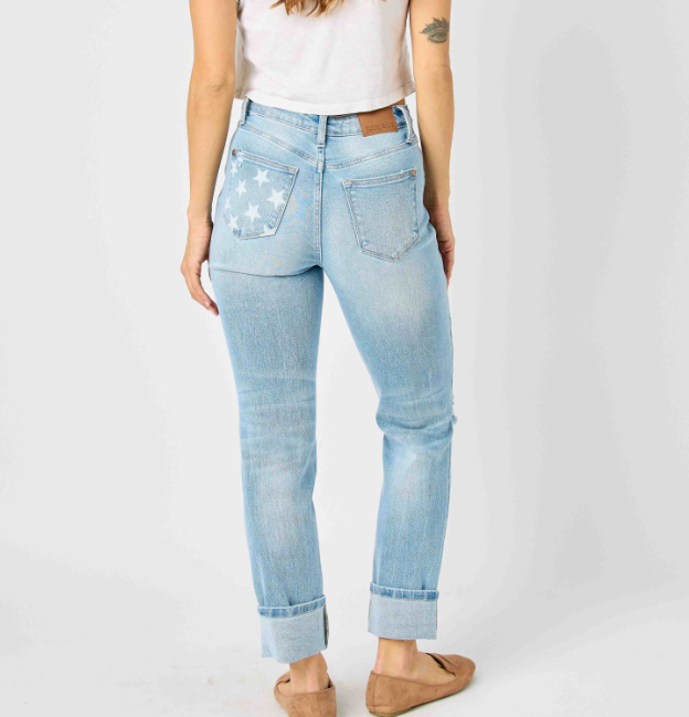 Judy Blue Americana Cuff Jean | Cornell's Country Store