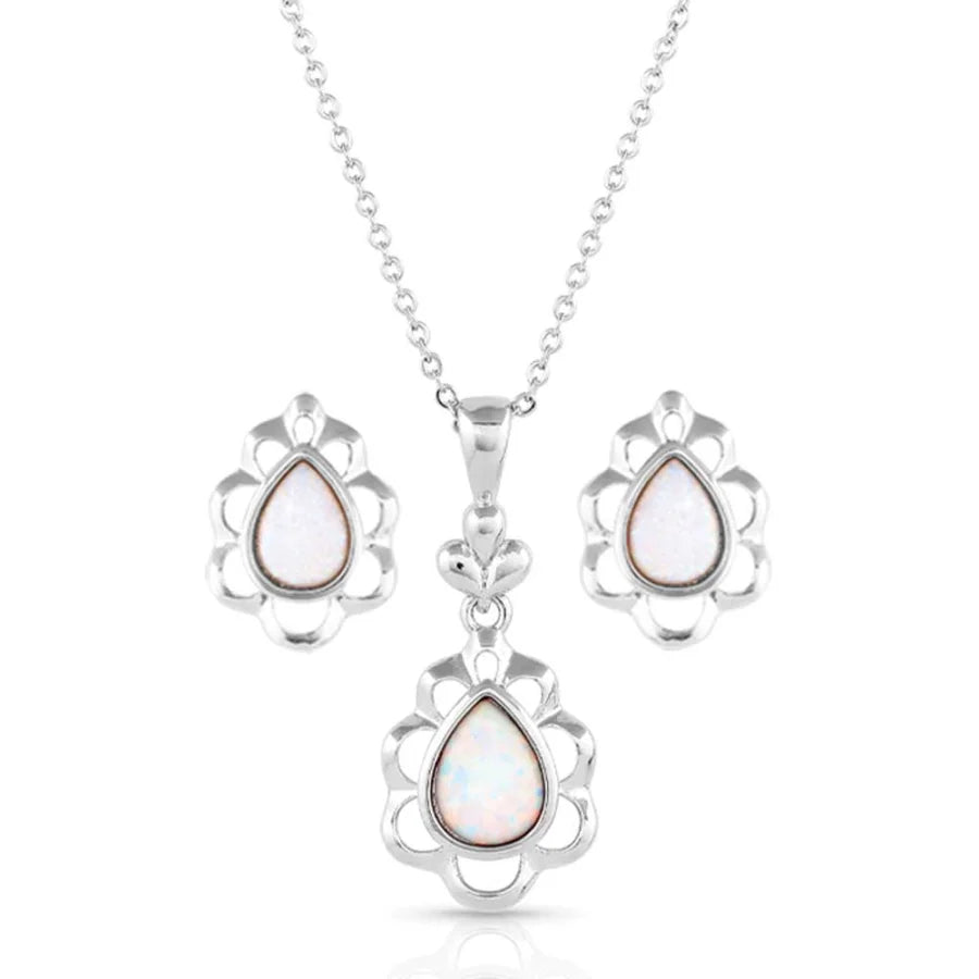 Mystic Snowdrop Opal Jewelry Set JS5349 | Cornell's Country Store