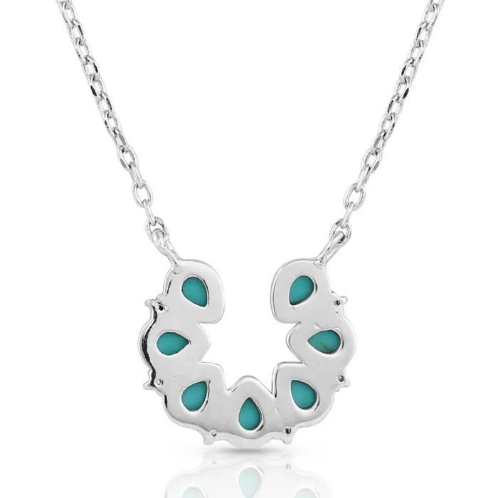 Lucky Seven Turquoise Horseshoe Necklace | Cornell's Country Store