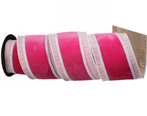 4" Pink Velvet Ribbon | Cornell's Country Store