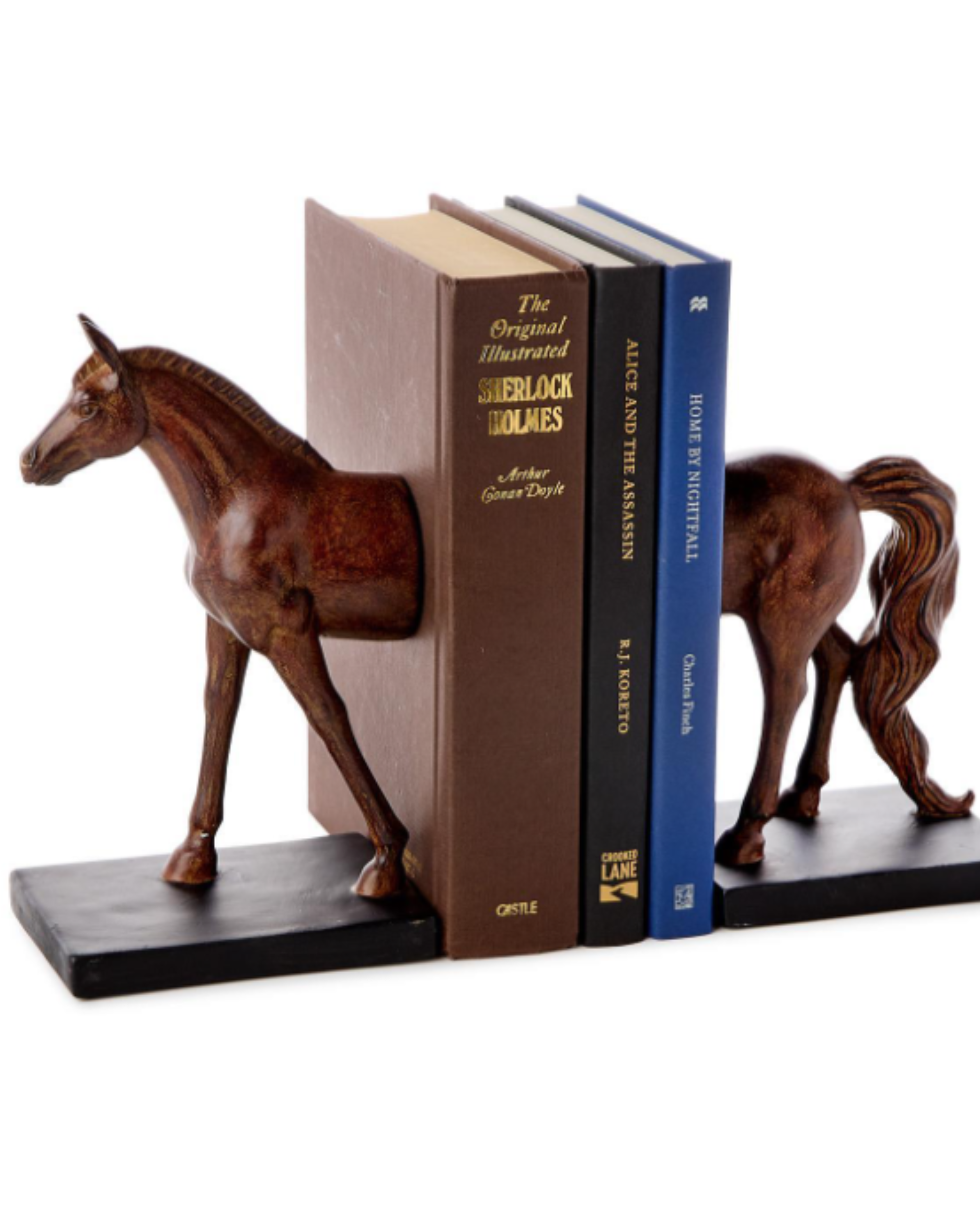 Horse Bookends Set of 2 | Equestrian Home Decor
