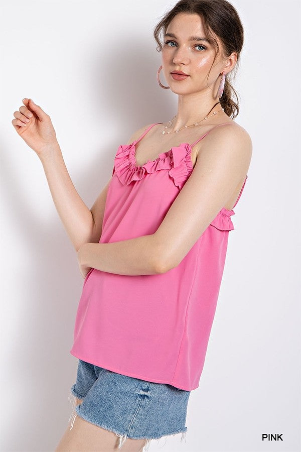 Ruffle Detail Tank Top | Cornell's Country Store