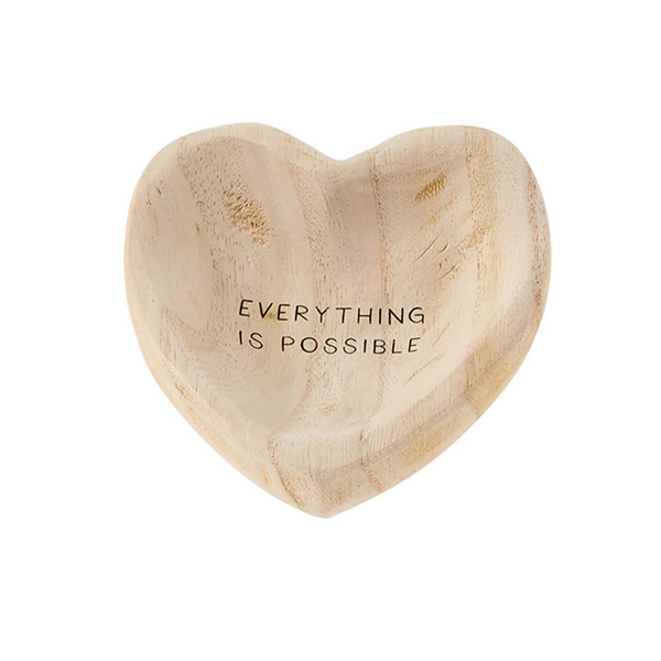 Mud Pie Wood Heart Trinket Trays | Cornell's Country Store