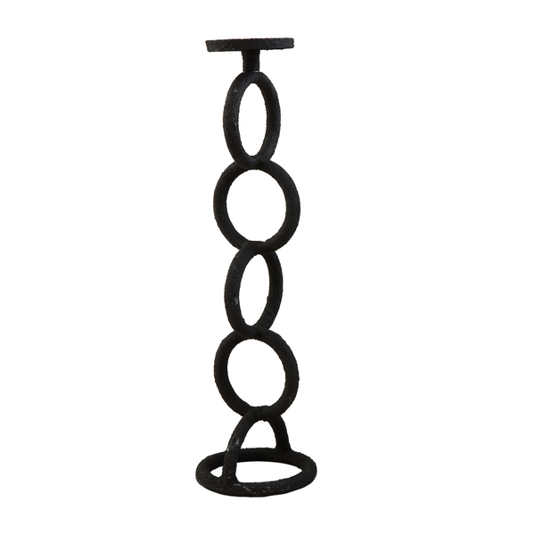 Mud Pie Chain Link Candlestick - large | Cornell's Country Store 