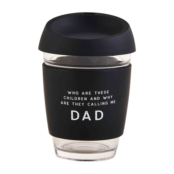 Mud Pie Dad Black Coffee Travel Glass | Cornell's Country Store