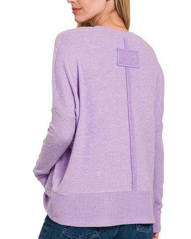 Lavender Hacci Sweater | Cornell's Country Store