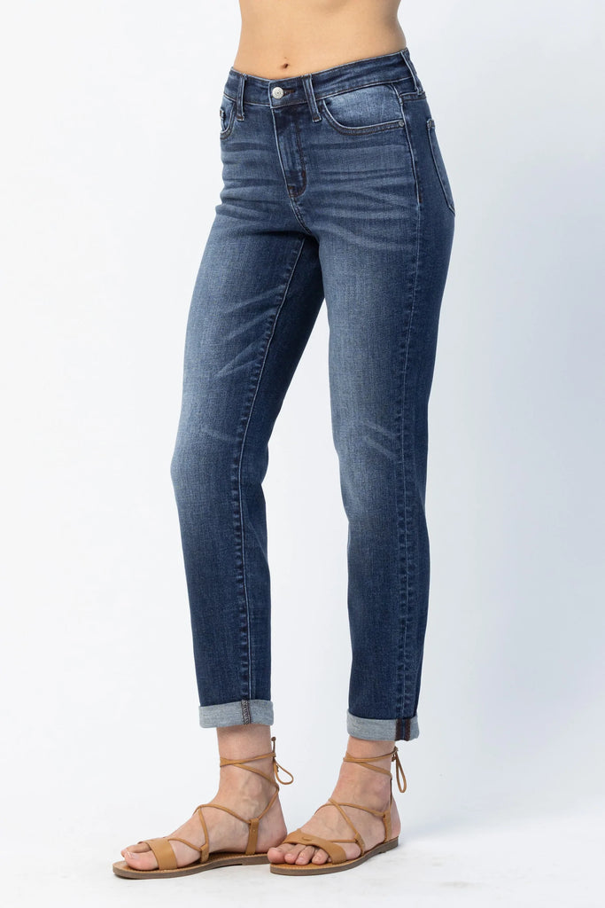 Judy Blue Annie Hi Rise Cuffed Slim Fit Jean | Cornell's Country Store