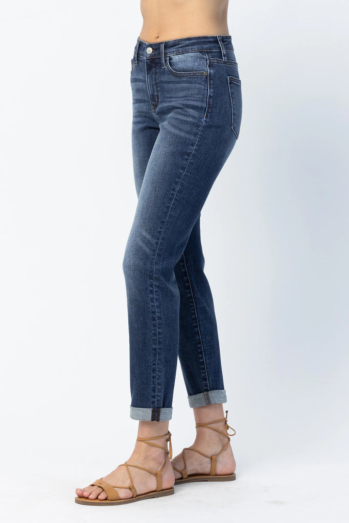 Judy Blue Annie Hi Rise Cuffed Slim Fit Jean | Cornell's Country Store