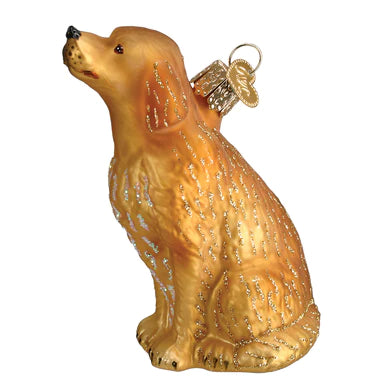Old World Ornament Sitting Golden Retriever | Cornell's Coutry Store