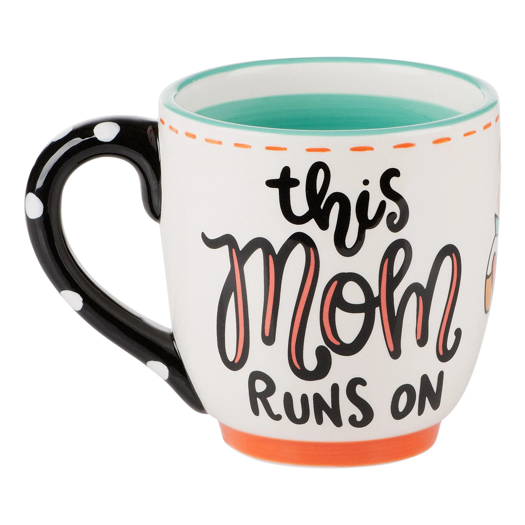 Glory Haus Mom Runs On Coffee & Chaos Mug | Cornell's Country Store