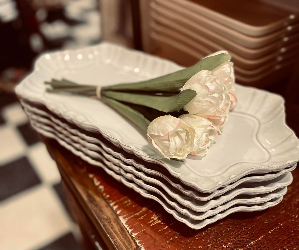 White Terracotta Platter | Cornell's Country Store