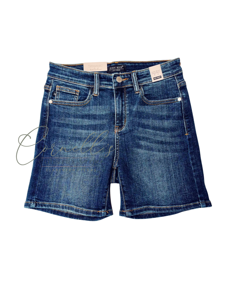 Judy Blue Hi Rise Mid Length Shorts | Cornell's Country Store