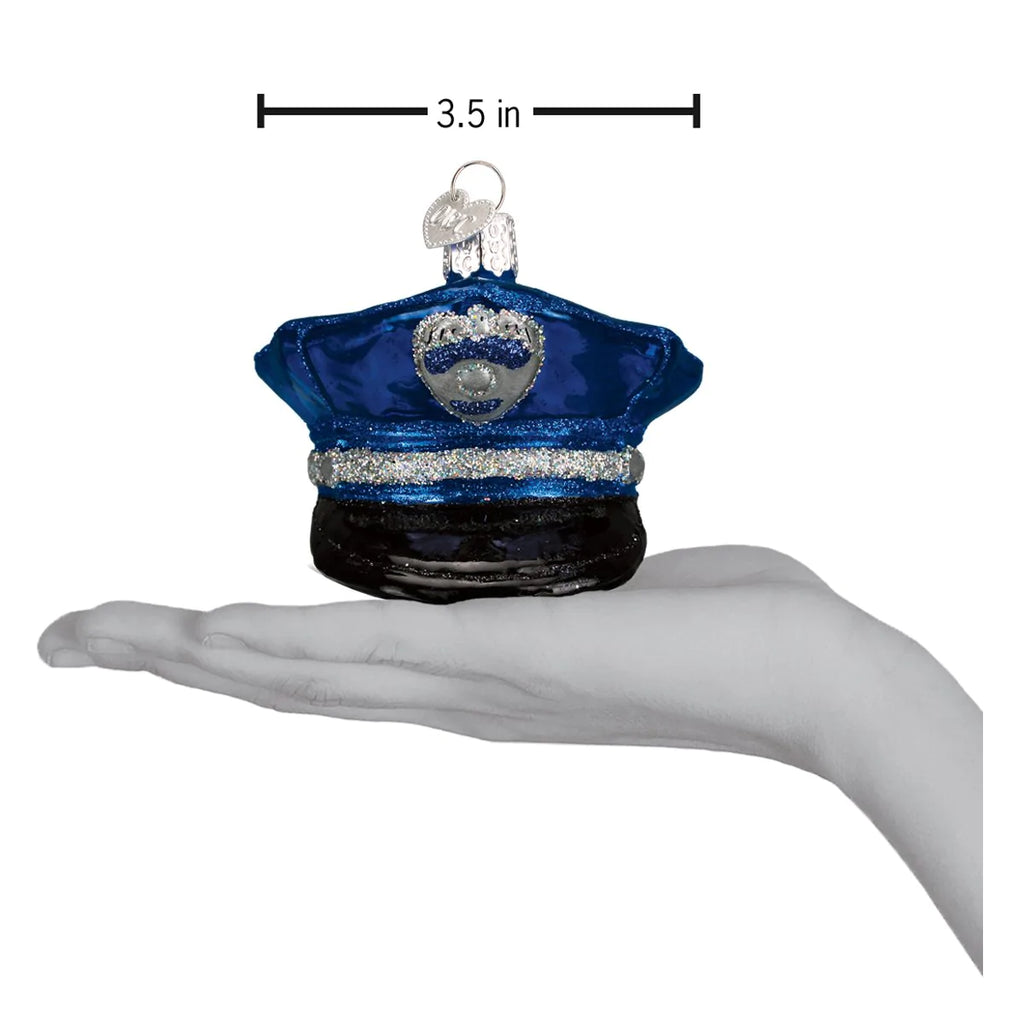 Old World Christmas Police Cap Ornament | Cornell's Country Store