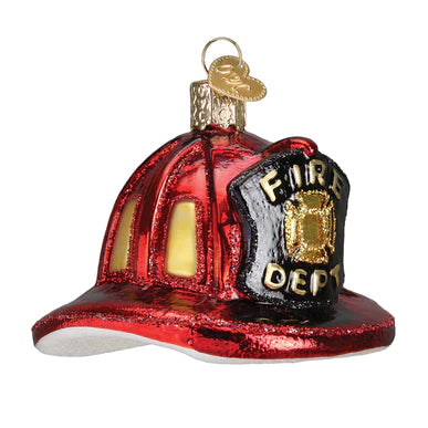 Old World Christmas Fireman Helmet | Cornell's Country Store