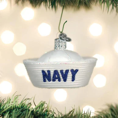 Old World Christmas Navy Cap Ornament | Cornell's Country Store