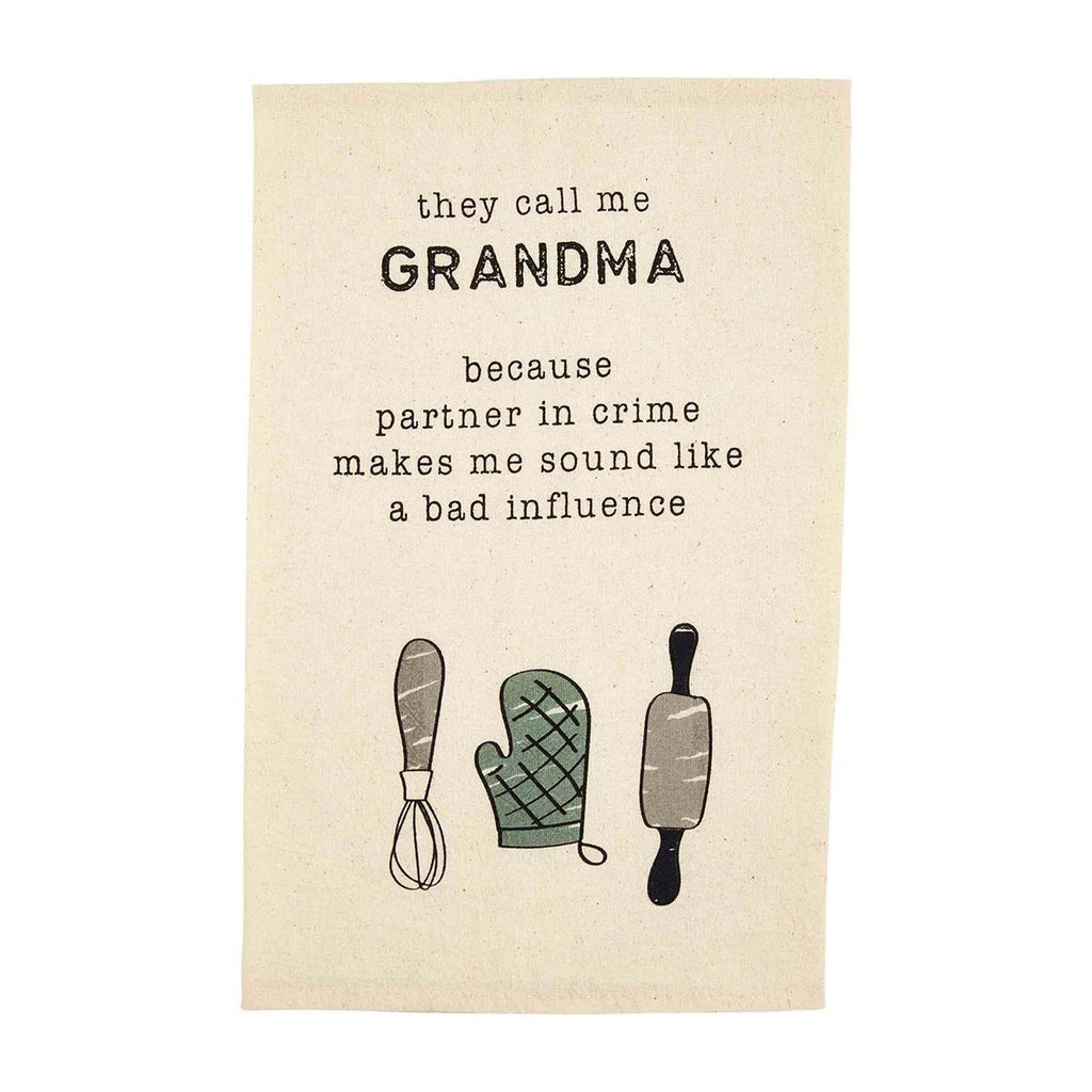 Mud Pie Grandma Funny Mom Towels | Cornell's Country Store