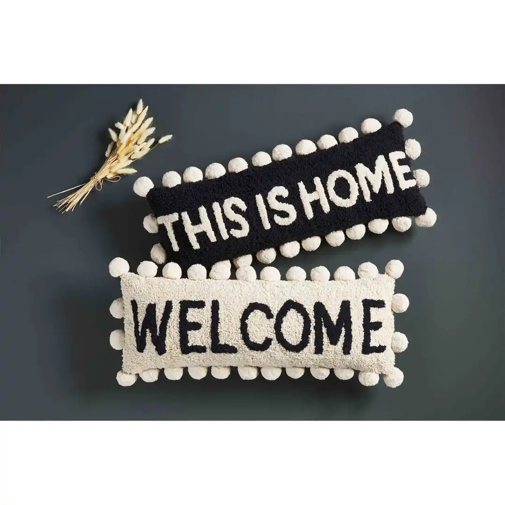 Mud Pie This Is Home Tufted Long Pillow | Cornell's Country Store