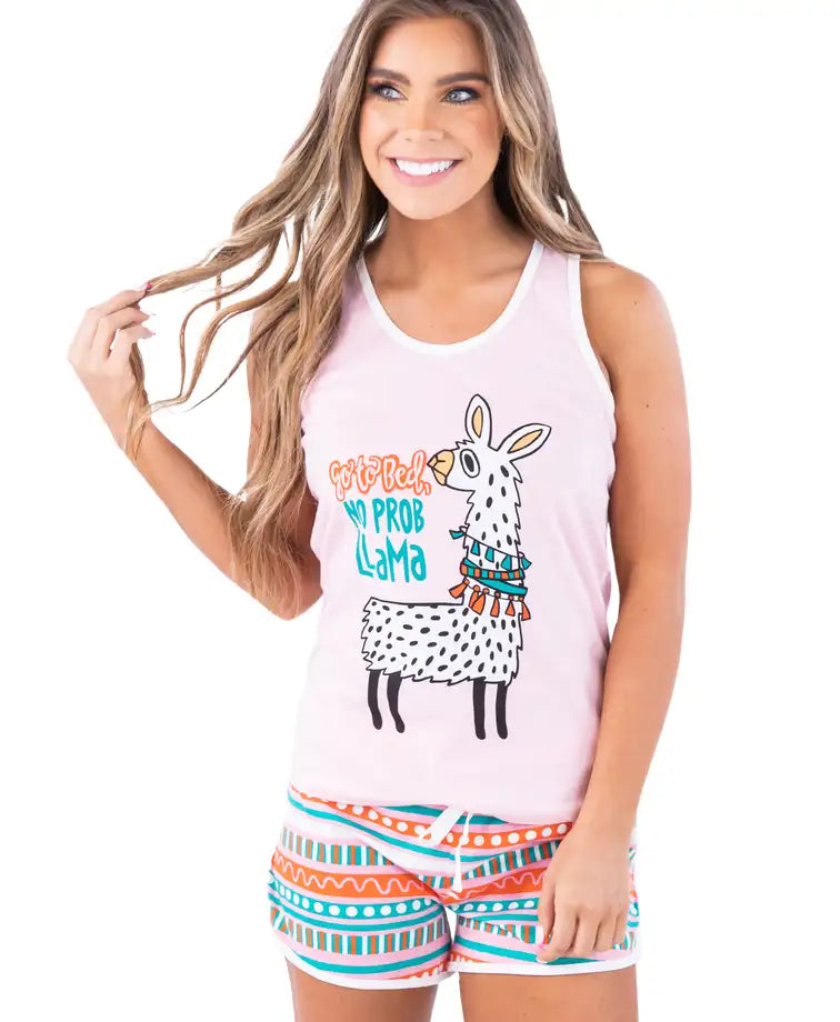 Lazy One Llama Tank & Short Set | Cornell's Country Store