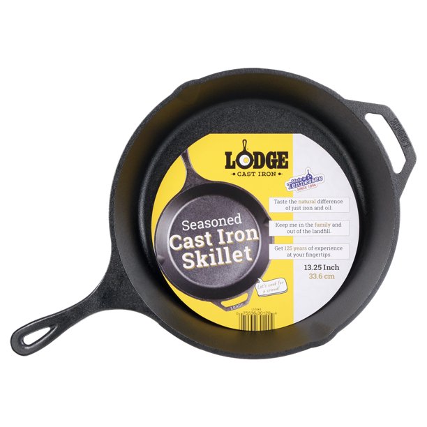 Lodge Seasoned Cast Iron 13.25 Inch Skillet | Cornell's Country Store