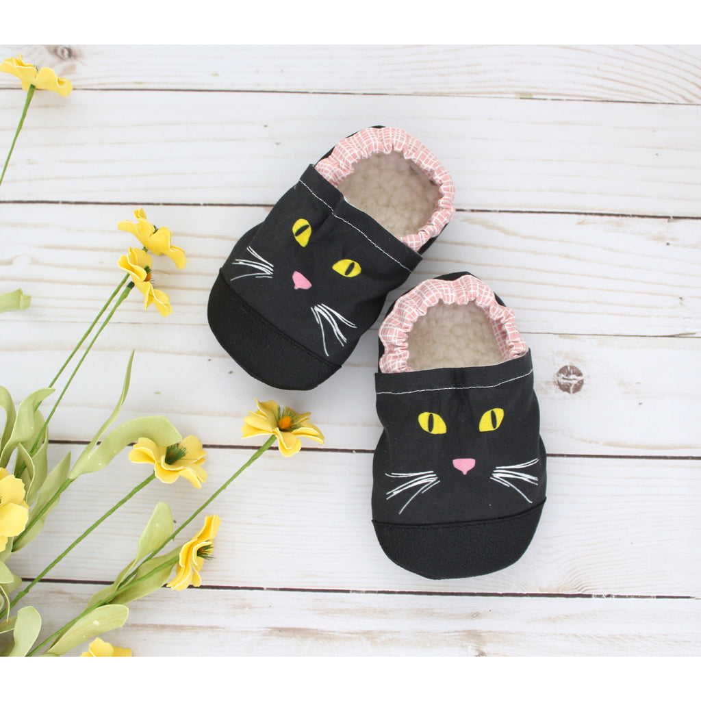 Scooter Booties Kitty Face Baby Shoes | Cornell's Country Store