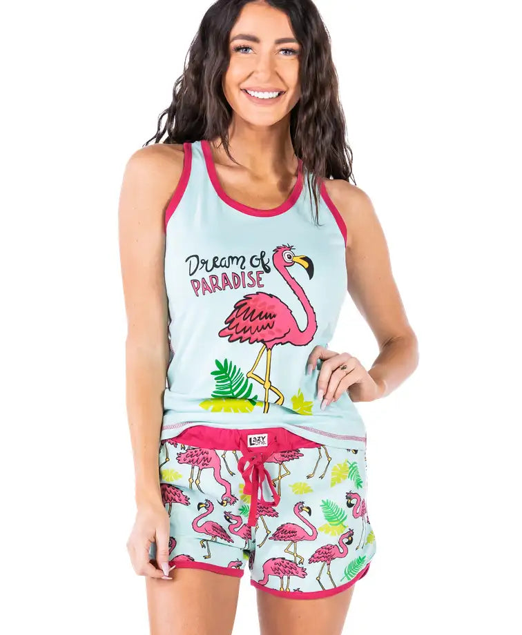 Lazy One Flamingo Tee and Short Set | Cornell's Country Store