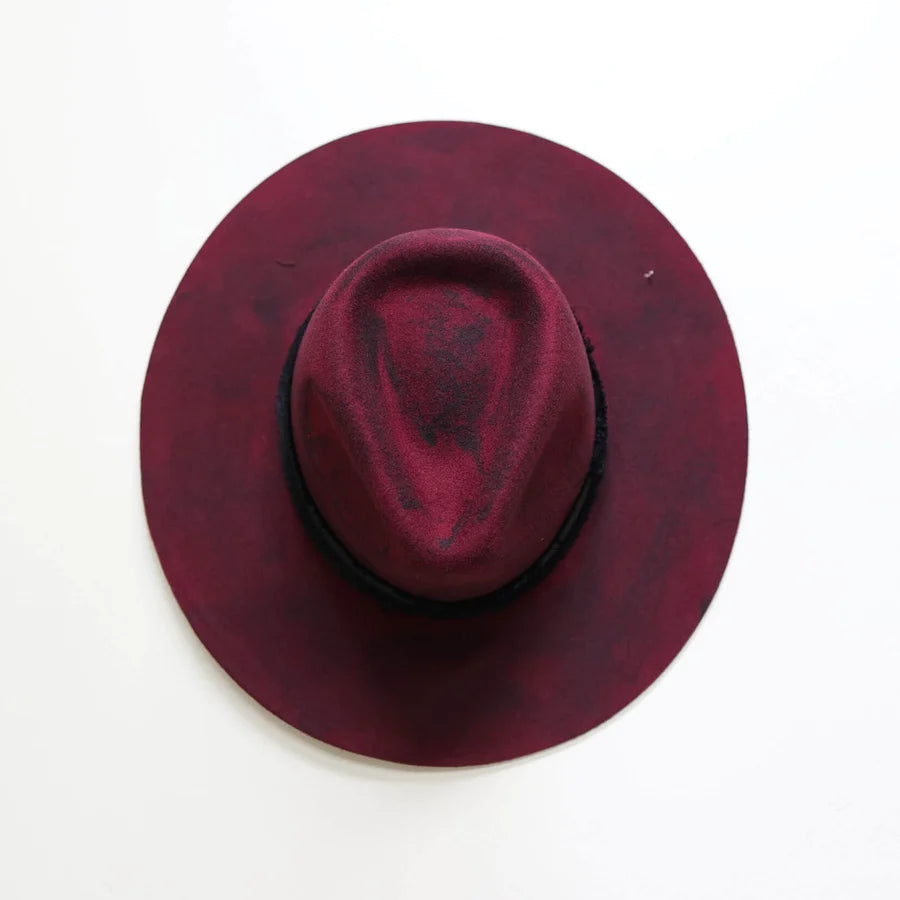 American Hat Makers Bordeaux Plum Fedora | Cornell's Country Store
