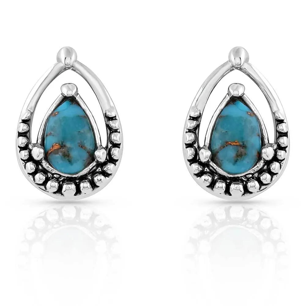 Touch of Turquoise Teardrop Earrings | Cornell's Country Store