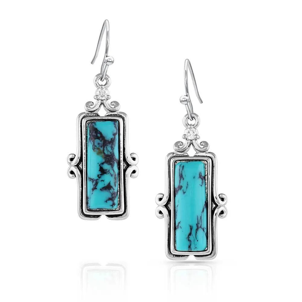 Looking Glass Turquoise Earrings | Cornell's Country Store