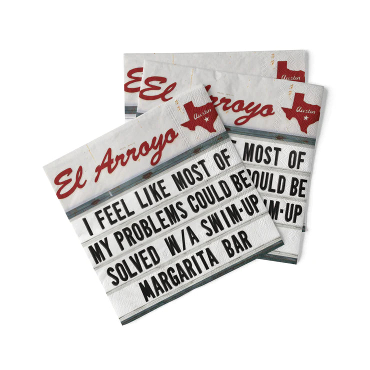 El Arroyo My Problems - Paper Napkins | Cornell's Country Store