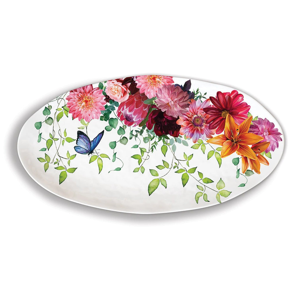 Sweet Floral Melody Oval Platter | Cornell's Country Store