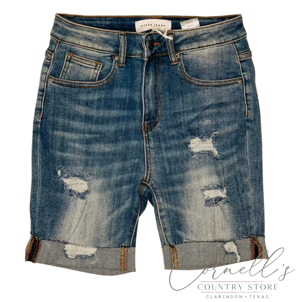 High Rise Distressed Shorts | Cornell's Country Store