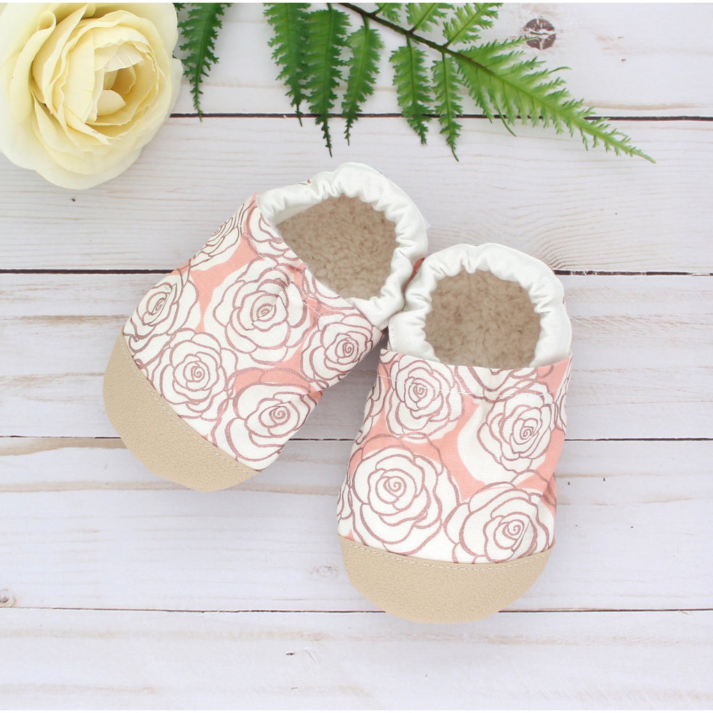 Scooter Booties Blush Rose Baby Shoes | Cornell's Country Store