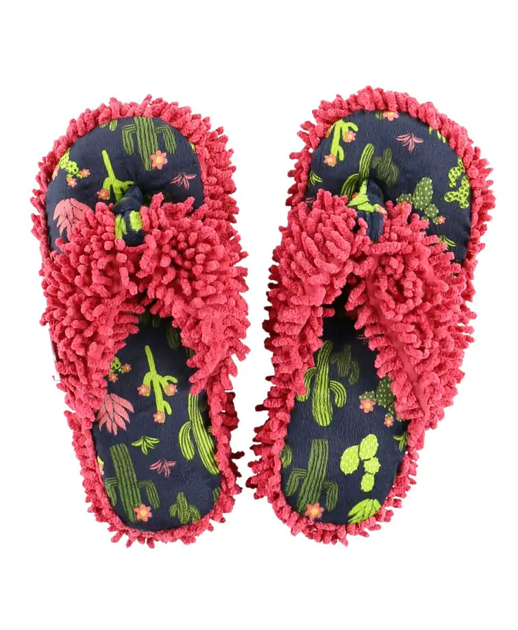 Lazy One Stuck In Bed Cactus Spa Slippers | Cornell's Country Store