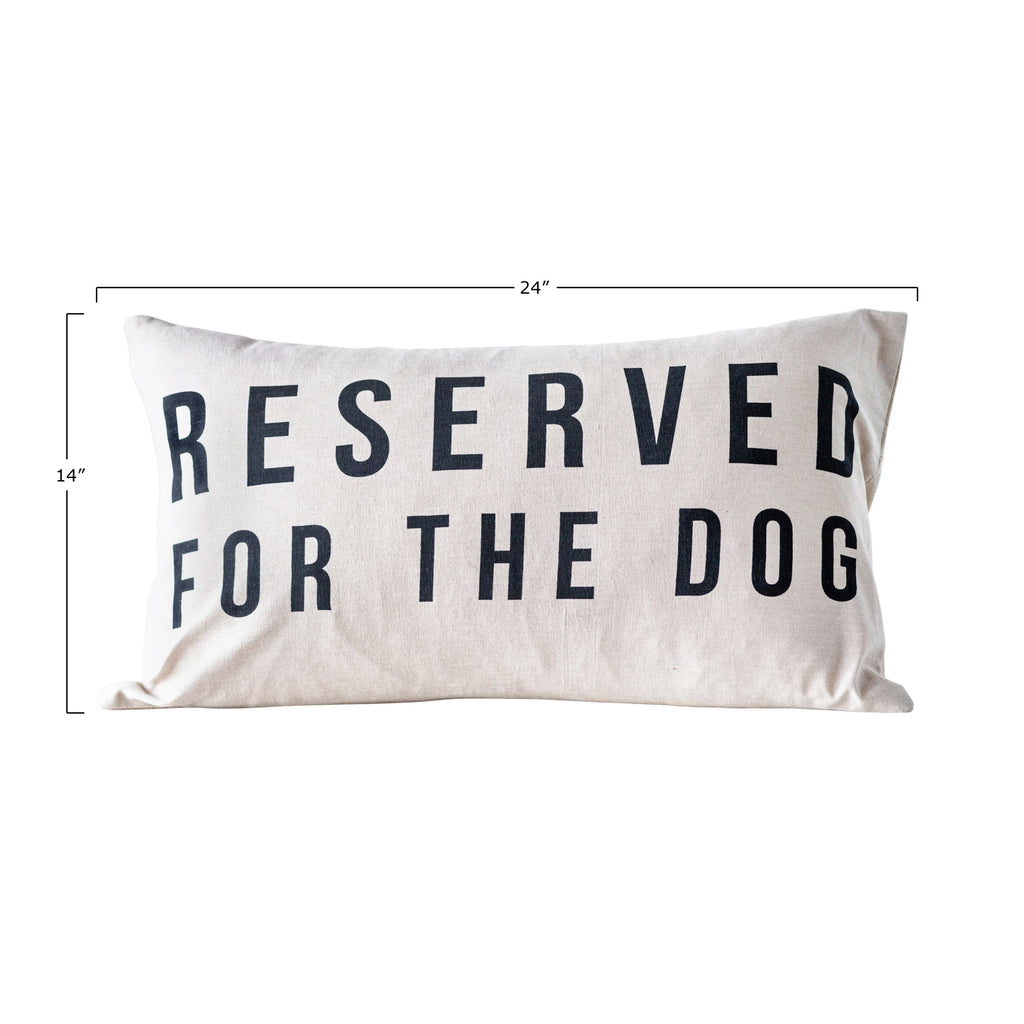 Reserved For The Dog Pillow | Cornell's Country Store
