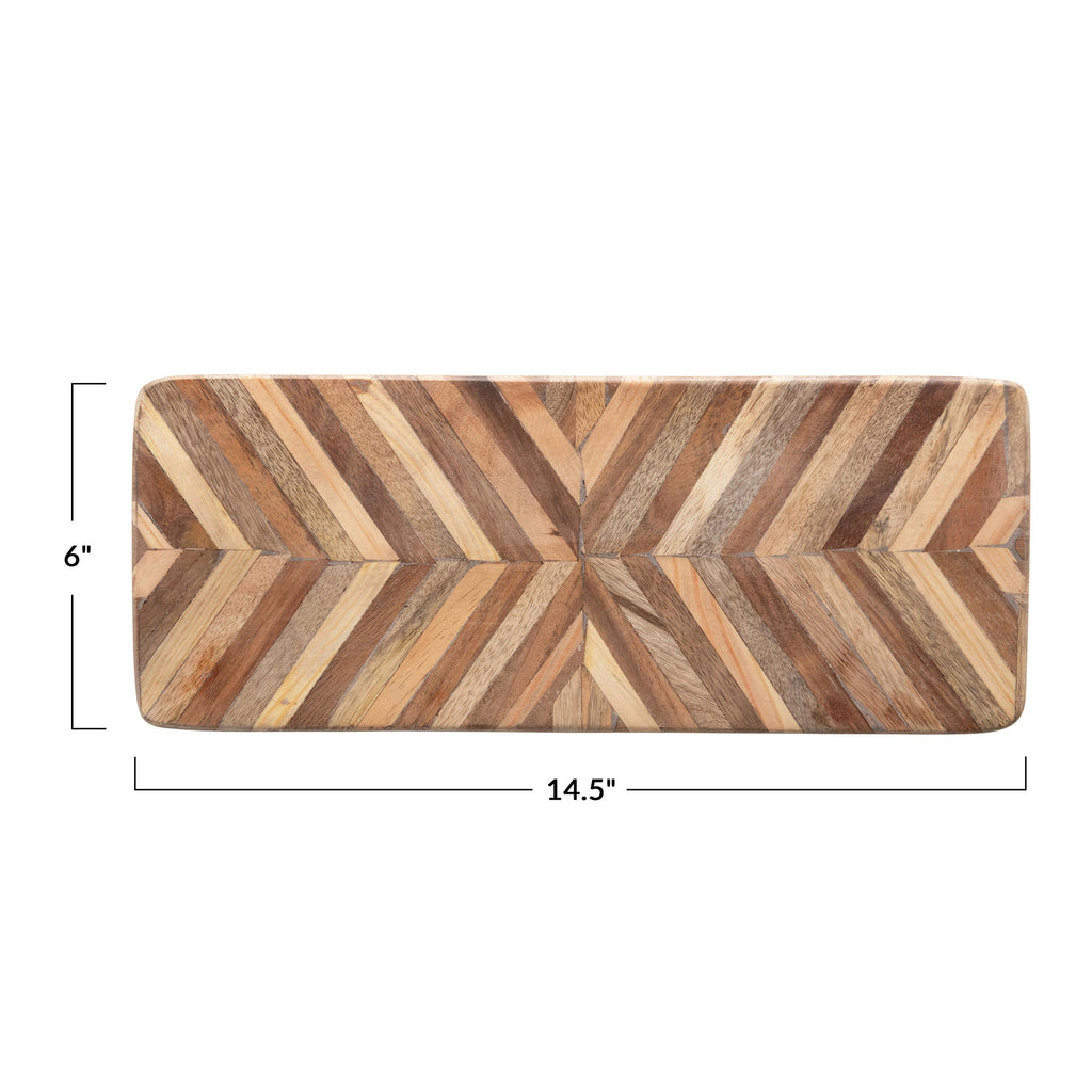 Wood Cheese/Cutting Board Chevron Pattern | Cornell's Country Store