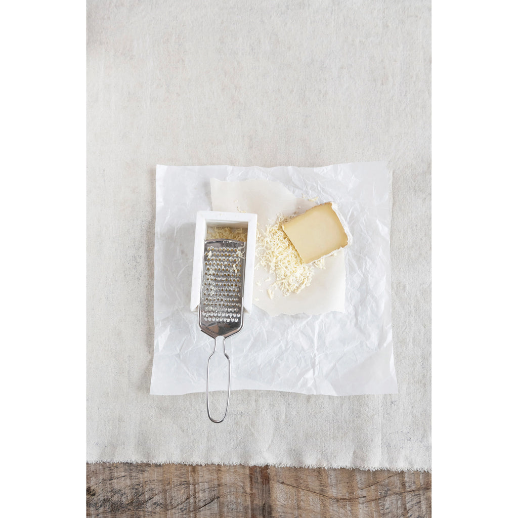 Marble and Stainless Steel Cheese Grater | Cornell's Country Store