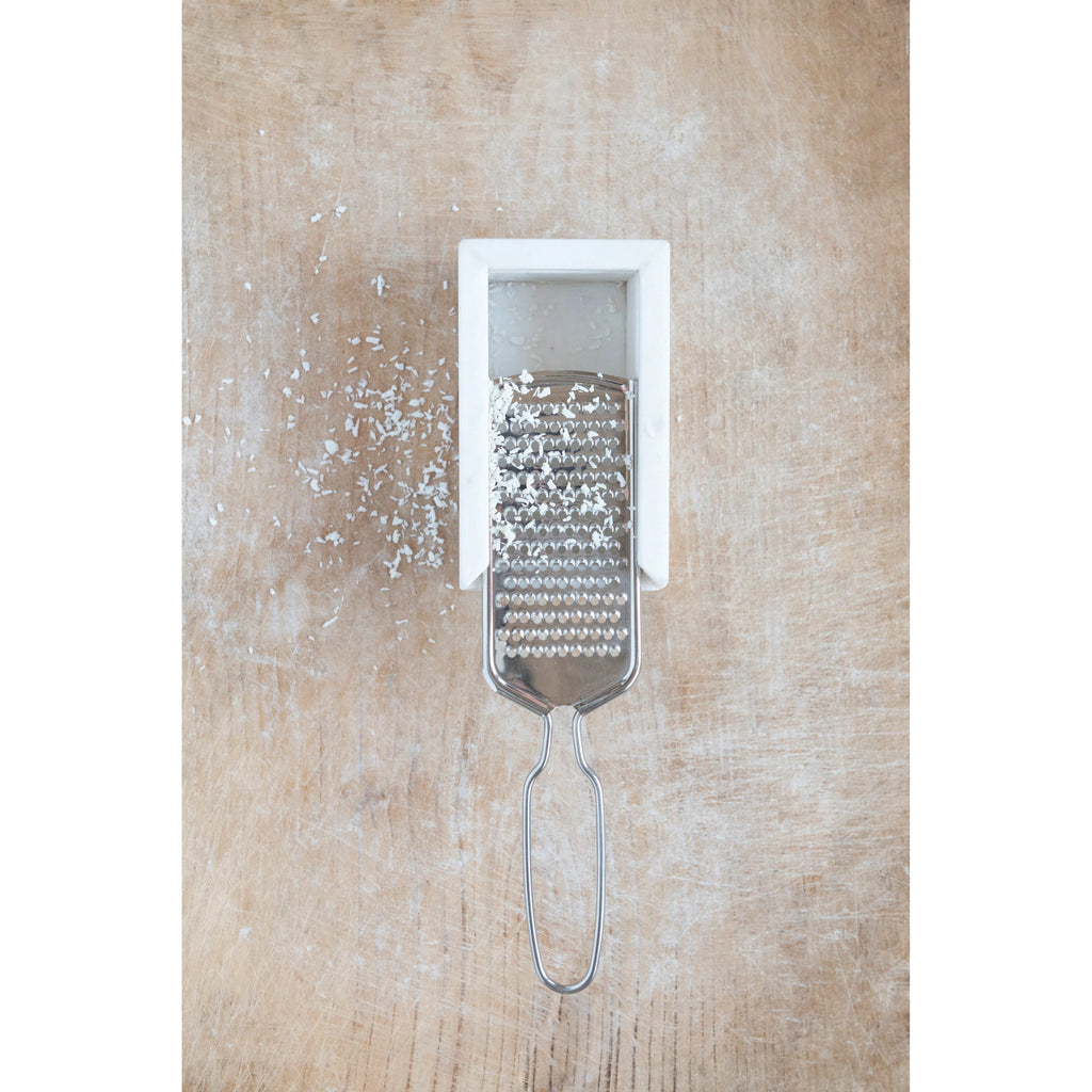 Marble and Stainless Steel Cheese Grater | Cornell's Country Store