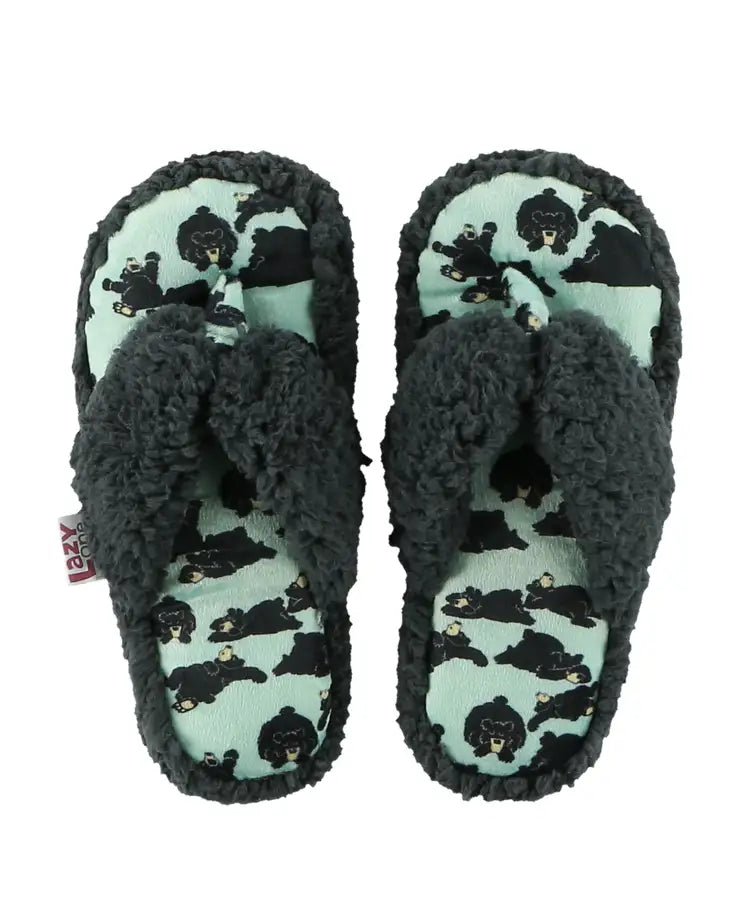 Lazy One Bearly Awake Spa Slippers | Cornell's Country Store