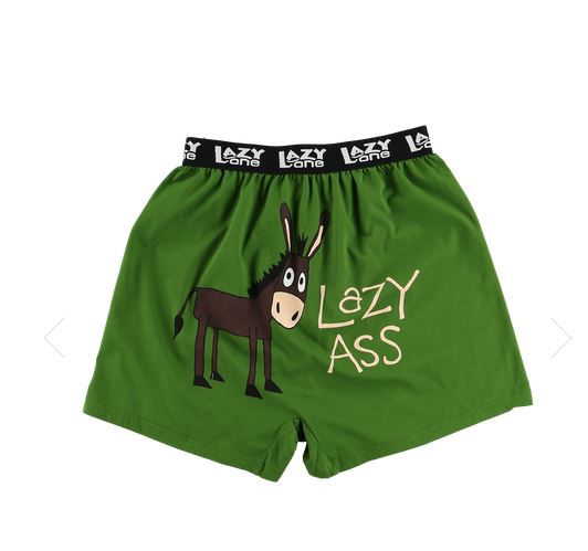 Lazy One Lazy Ass Men's Funny Boxers | Cornell's Country Store