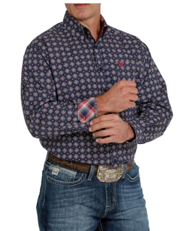 Cinch Men's Print Button Down Western Shirt | Cornell's Country Store