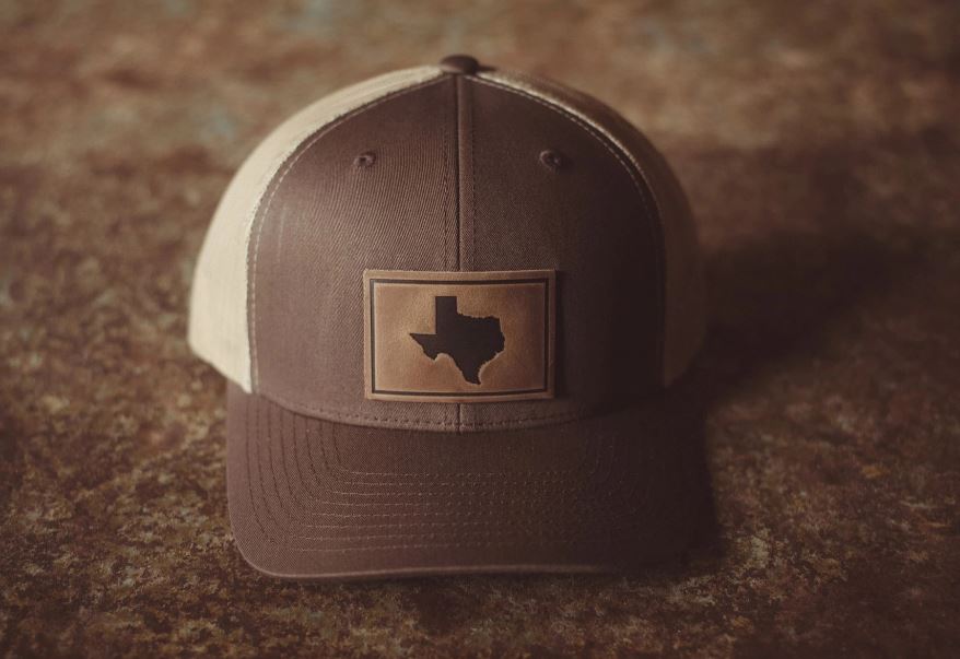 Texas State Leather Patch Cap | Cornell's Country Store