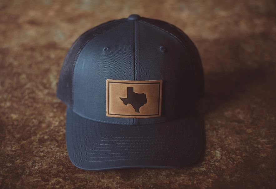 Texas State Leather Patch Cap | Cornell's Country Store